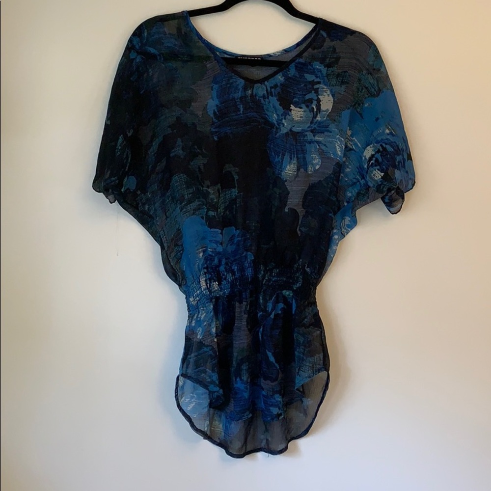 Black and blue top